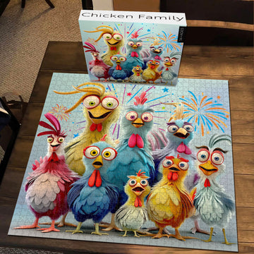 Chicken Family Jigsaw Puzzle 1000 piezas